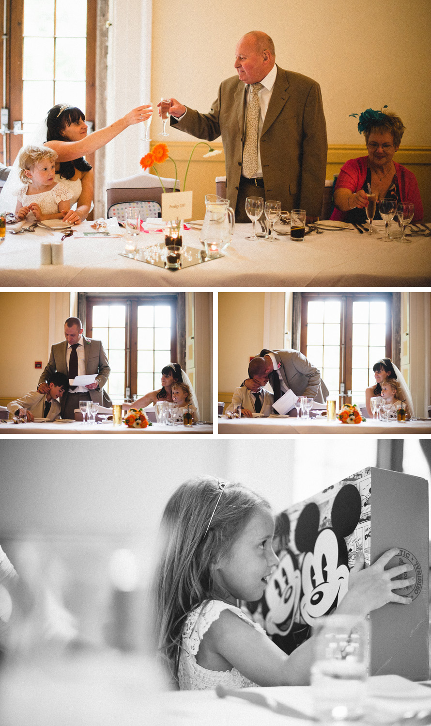 Clearwell Castle wedding Reception