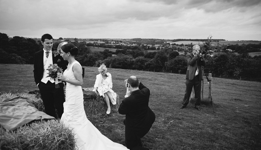 Bristol wedding in a field