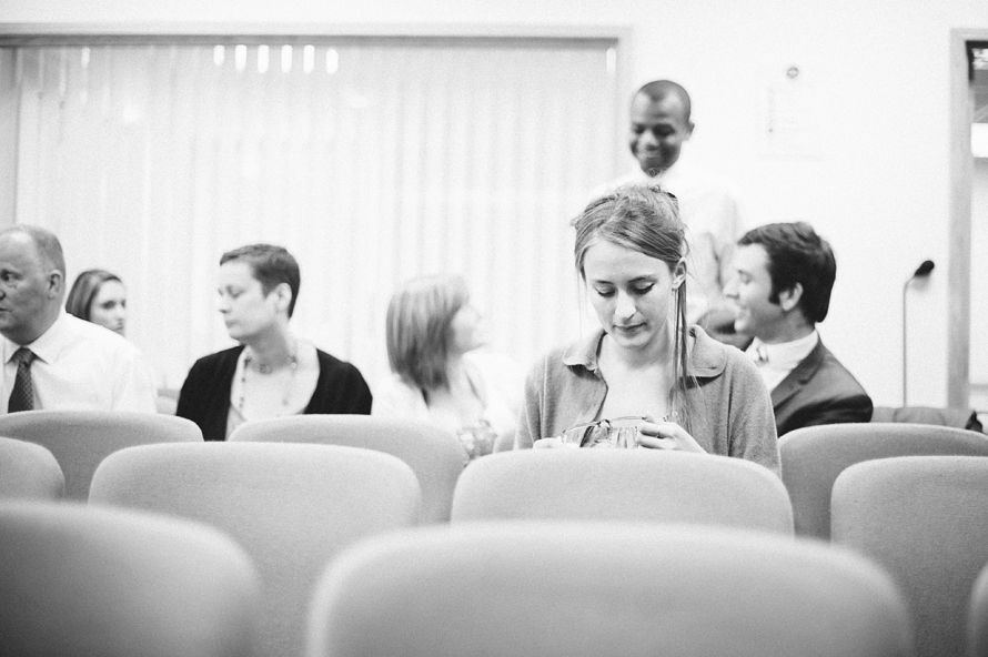 Kingdom hall of Jehovah's Witnesses wedding guest